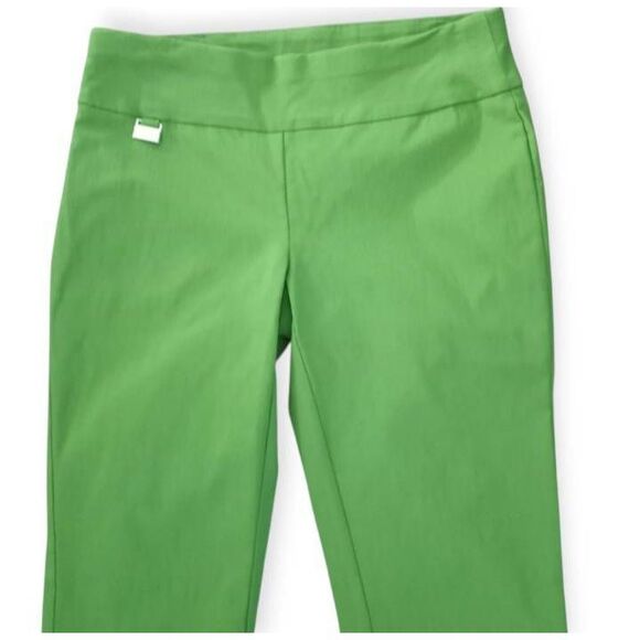 Alfani Tummy Control Vibrant Green Capris Sz. 2P EUC. - Picture 3 of 7